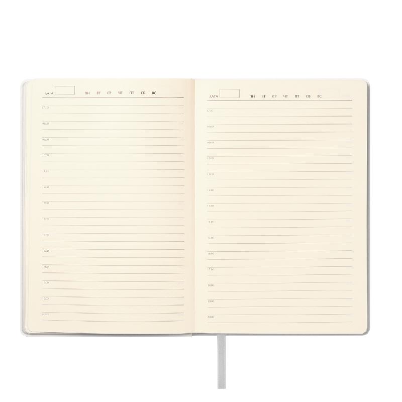 Ежедневник Galaxy недатированный, гибкая обложка, срез голограф. фольга