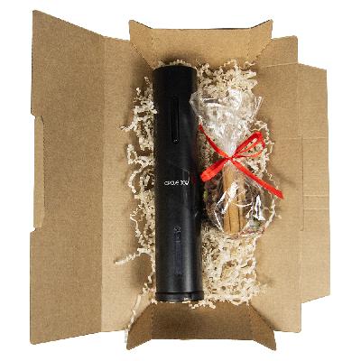 Набор подарочный Сомелье (штопор и набор для глинтвейна) в крафтовой коробке