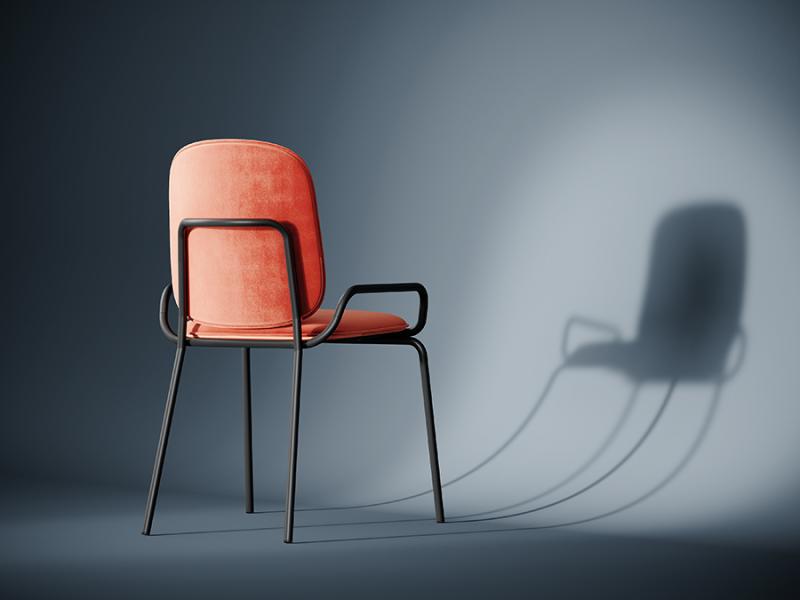 Стул ror, double frame, велюр