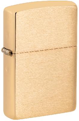 Зажигалка ZIPPO с покрытием Brushed Brass, латунь, овая, 38x13x57 мм