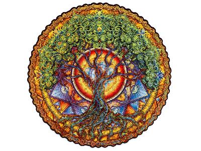 Деревянный пазл мандала Дерево жизни