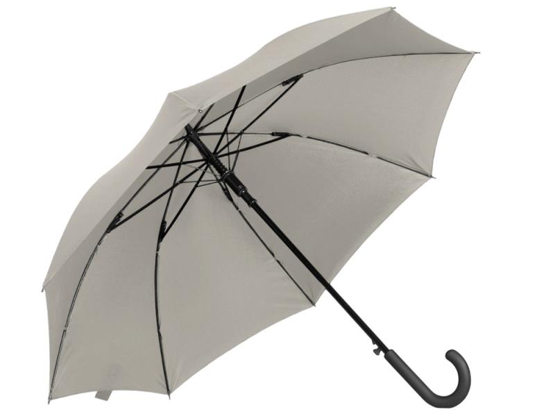 Зонт-трость Reviver с куполом из переработанного пластика
