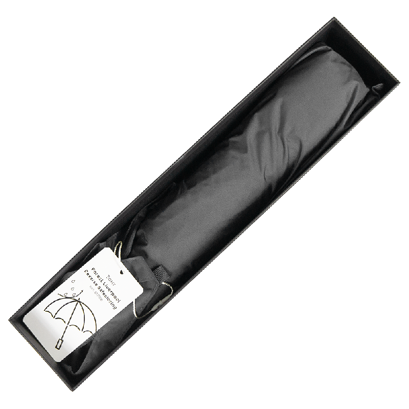 Зонт складной автоматический обратного сложения Forest Liverpool Reverse Safeclosing, диаметр 117 см, 10 панелей, с плавным закрытием, в подарочной коробке