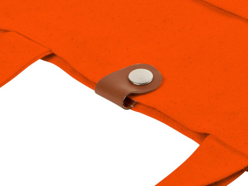 Cумка Clip из хлопка 340 г/м2 с застежкой из экокожи