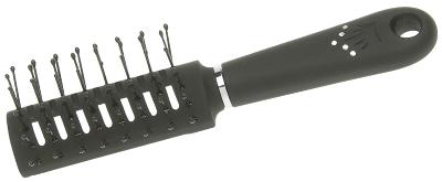 Расческа Dewal Beauty серия "Шарм" продувная с пластиковым штифтом, прямоугольная мини 18 см