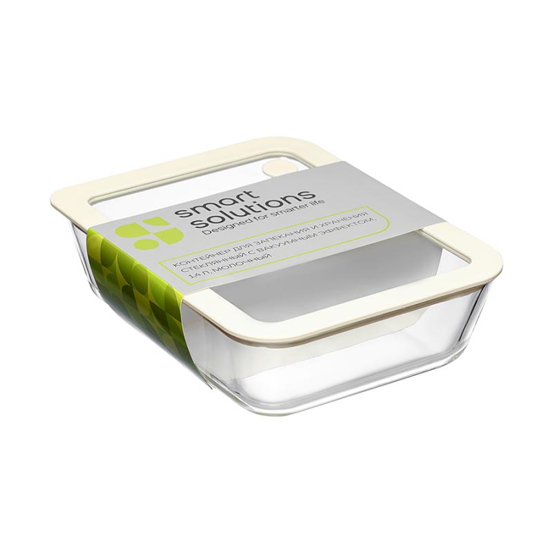 Контейнер для запекания и хранения с вакуумным эффектом vacuum glass, 1,4 л