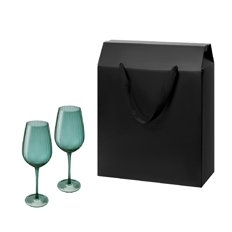 Подарочный набор 2 бокала для вина Capri в большом подарочном пакете
