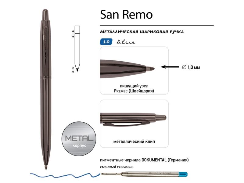 Ручка металлическая шариковая San Remo