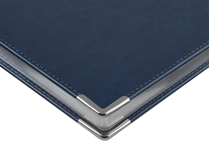 Ежедневник недатированный А5 Sidney Nebraska с серебряным срезом и уголками