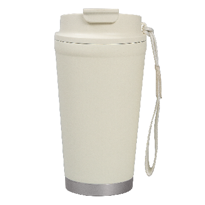 Термокружка Alba металлическая, 410 мл, кремовая