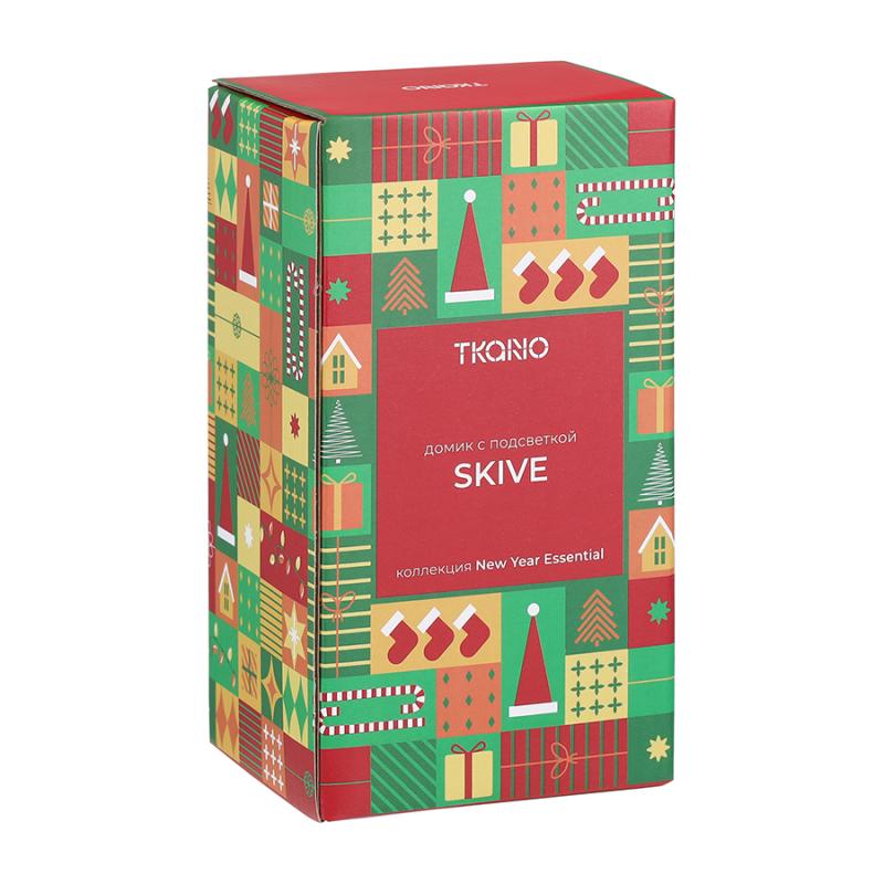 Домик с подсветкой skive из коллекции new year essential, 16 см