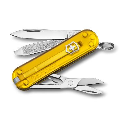 Ножбрелок VICTORINOX Classic SD Colors "Tuscan Sun", 58 мм, 7 функций, полупрозрачный