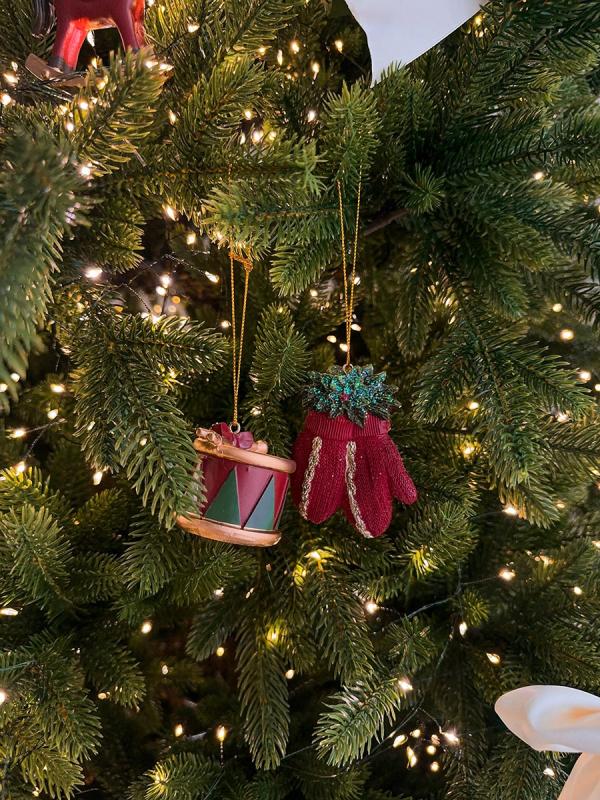 Набор ёлочных украшений classic christmas charm из коллекции new year essential, 4 шт.