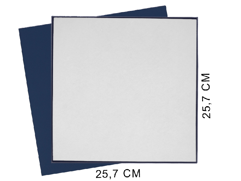 Коробка подарочная Solution Superior Alfa Fabrique под индивидуальную вырубку, 25,7x25,7x2,8 см  ложемент