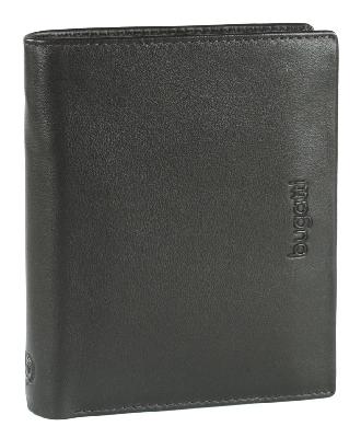 Портмоне BUGATTI Vertice, натуральная воловья кожа, 10,5х2х12,8 см