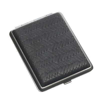 Портсигар SQuire, искусственная кожа,  с рисунком, 74*95*18 мм