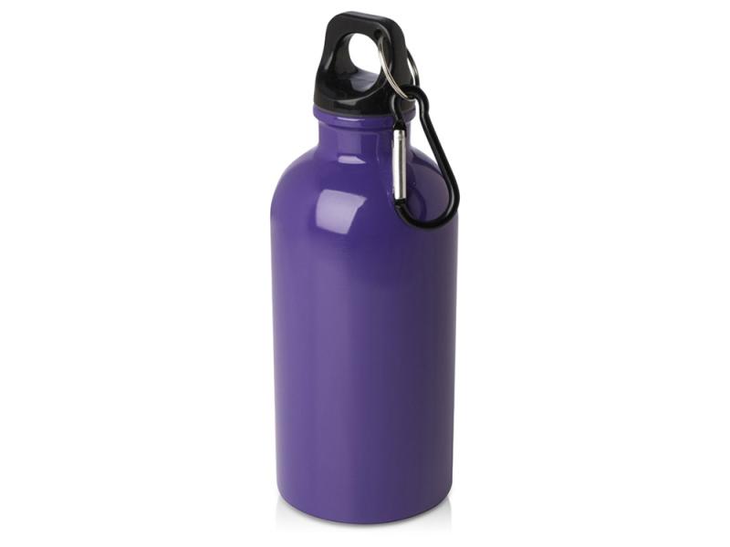 Одностенная бутылка для воды с карабином Oregon, 400 мл