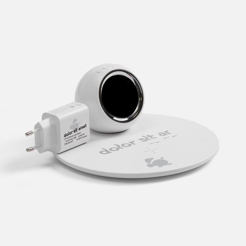 Станция беспроводной зарядки с часами и подсветкой GlobeBee