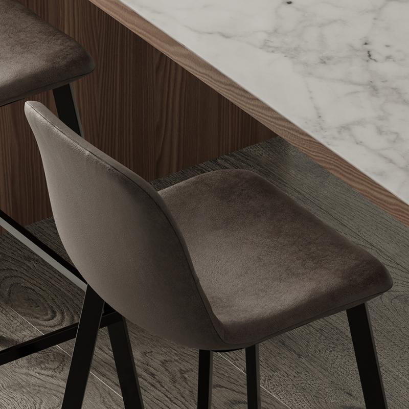 Стул барный hugh, экокожа