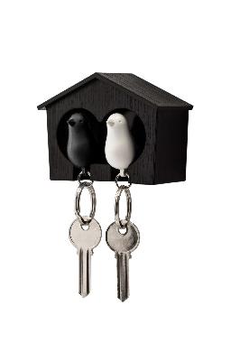 Держатель и брелок для ключей Duo Sparrow, черный