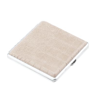 Портсигар SQuire, нержавеющая , искуственная кожа, 9,6х9,3х1,9 см