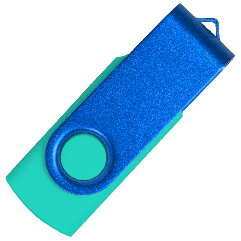 Флеш накопитель USB 2.0 Twister Сolor Mix 16GB, пластик Софт Тачметалл