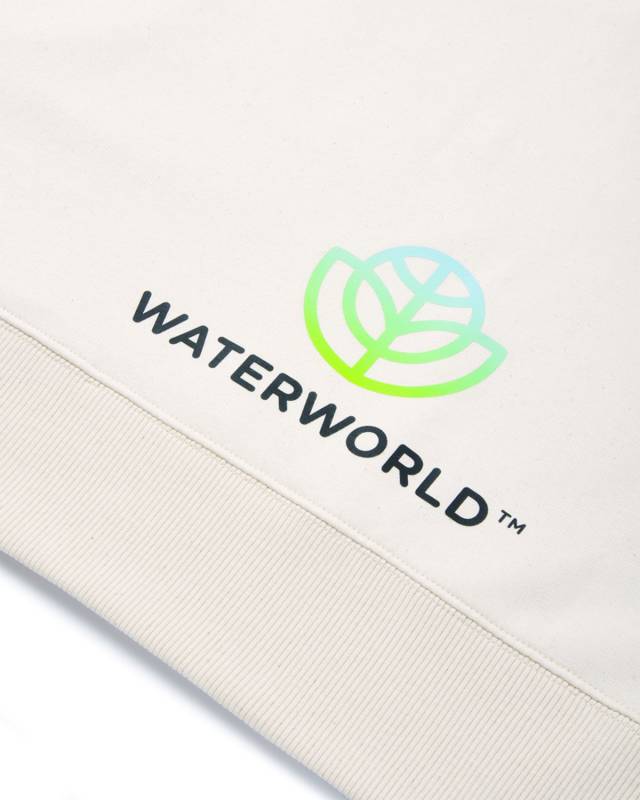 Свитшот Iqoniq Denali из переработанного неокрашенного хлопка, унисекс, 340 г/м²