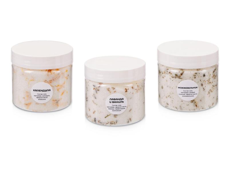 Подарочный набор с солью для ванны и свечой