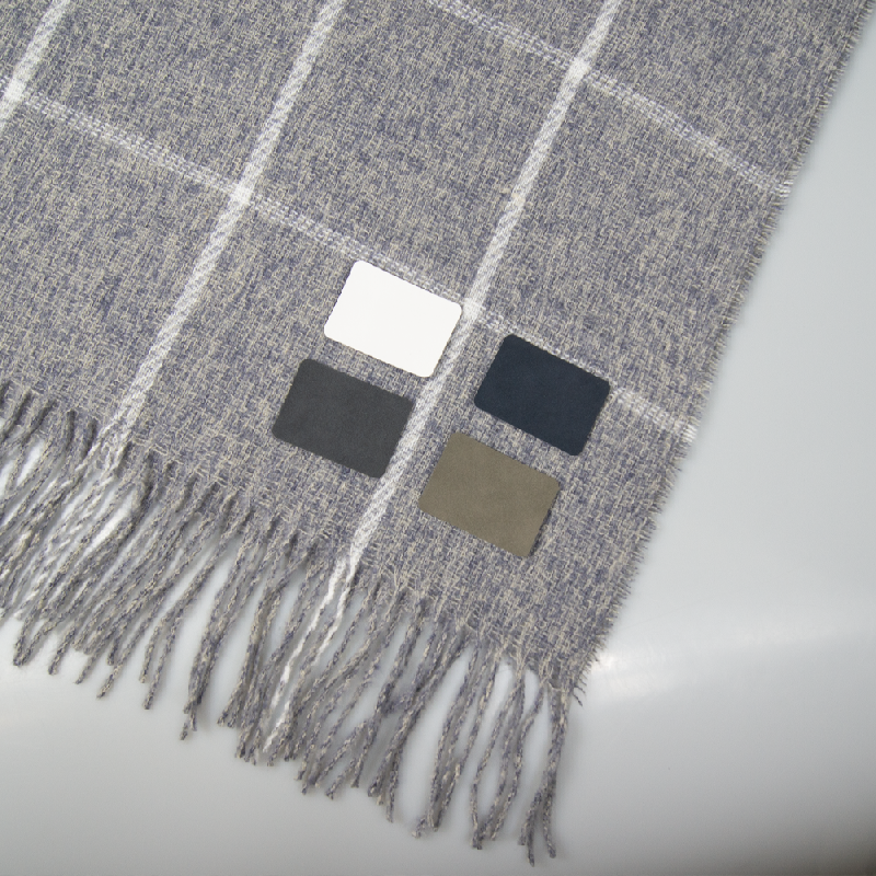 Плед акриловый Super Soft Square размер 120*160 см,   в клетку, плотность 415грм2