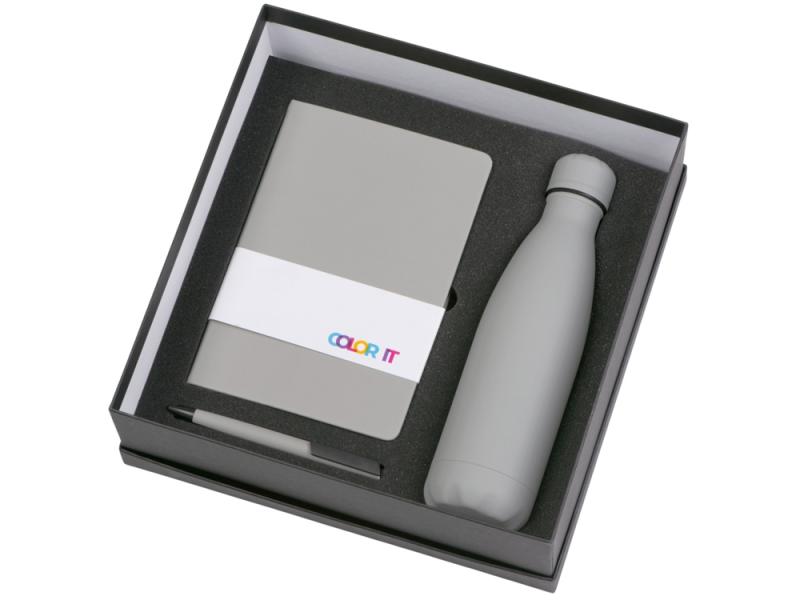 Подарочный набор COLOR IT c блокнотом, ручкой и термобутылкой