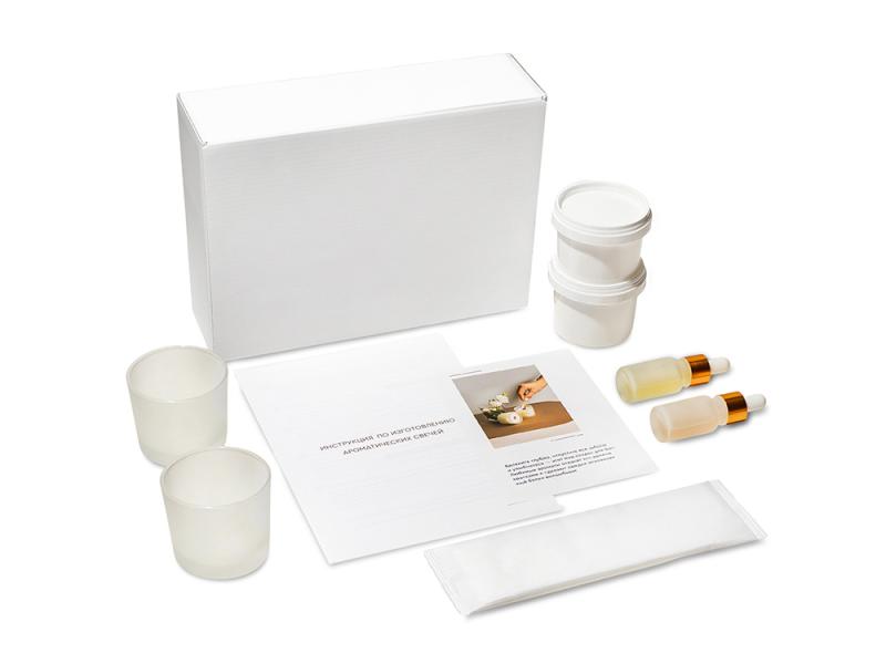 Набор для создания 2-х ароматических свечей: имбирный пряник, рождественская елка