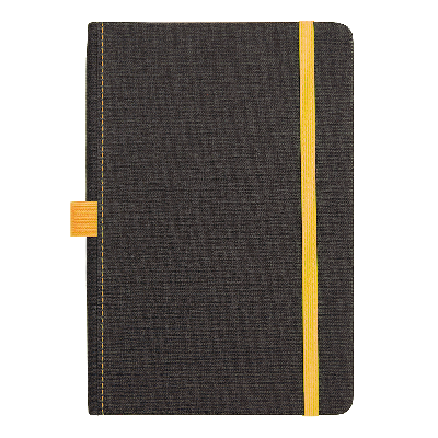 Блокнот Forest  Alfa Orion Rosewood А5, недатированный, в твердой обложке,  с желтой  резинкой и петлей для ручки