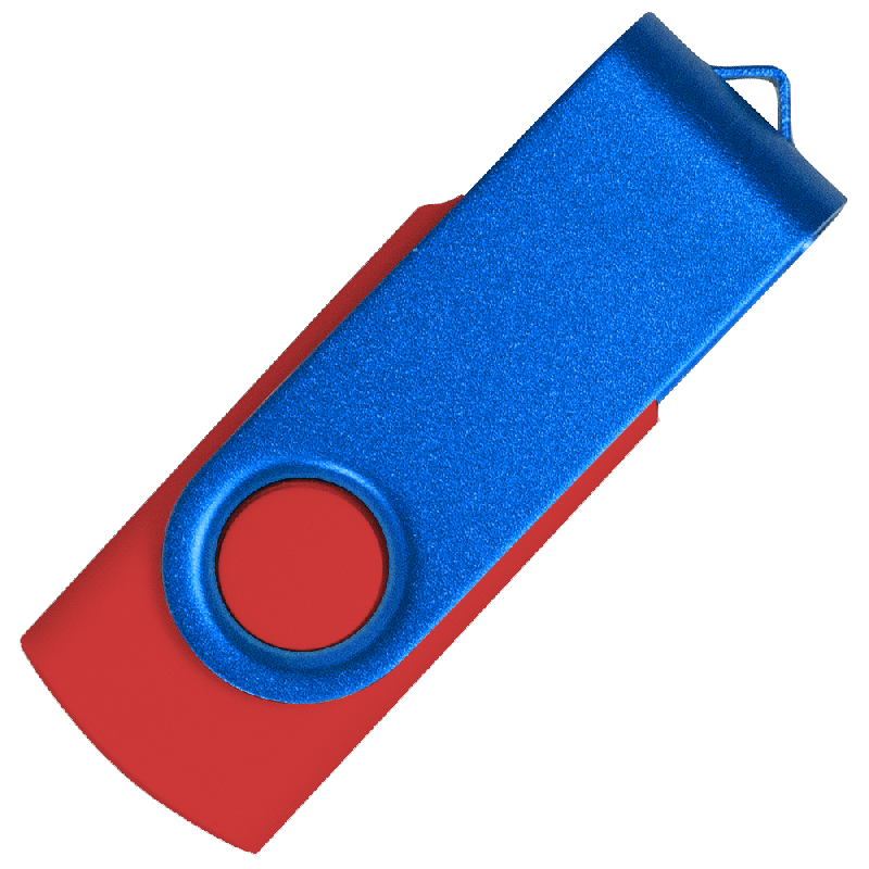 Флеш накопитель USB 2.0 Twister Сolor Mix 16GB, пластик Софт Тачметалл