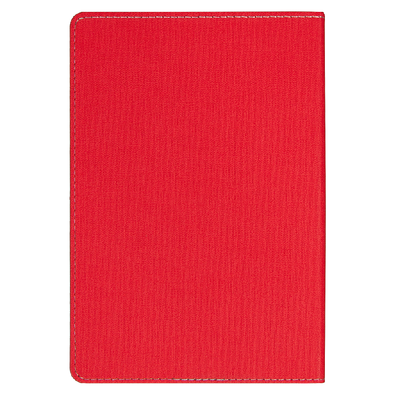 Ежедневник Flexy Viva Latte Sand Color A5,  с красным, недатированный, в гибкой обложке