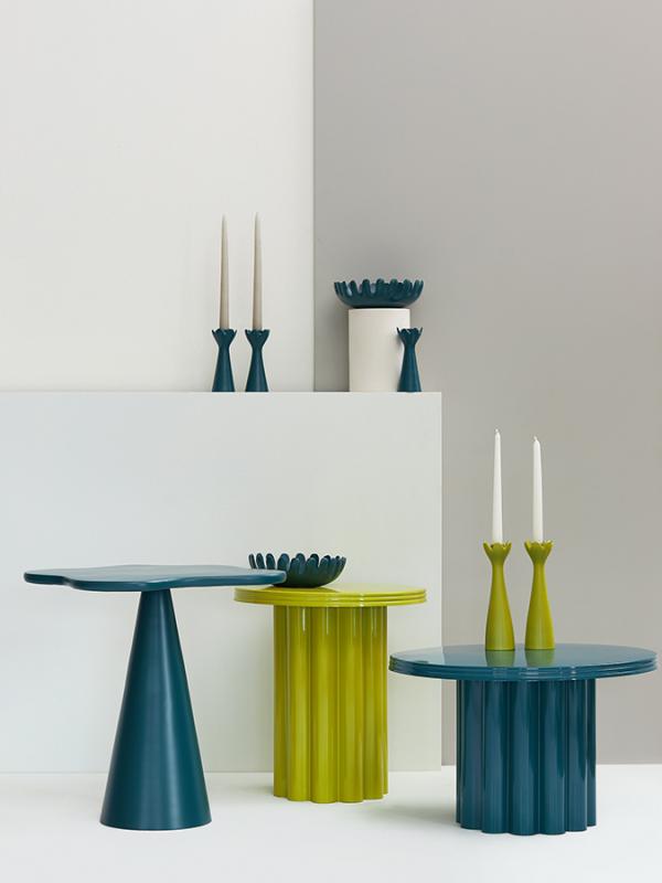 Подсвечник laminaria, 23 см, лайм