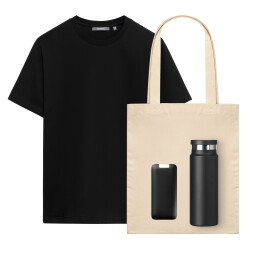 Набор с одеждой KRIS (футболка, аккумулятор, термобутылка, шоппер), M