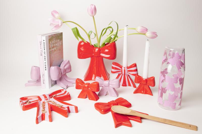 Подсвечник bow, 11х12х5 см, красно