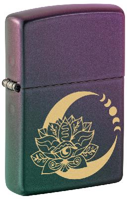 Зажигалка ZIPPO Lotus Moon с покрытием Iridescent, латунь, 38x13x57 мм