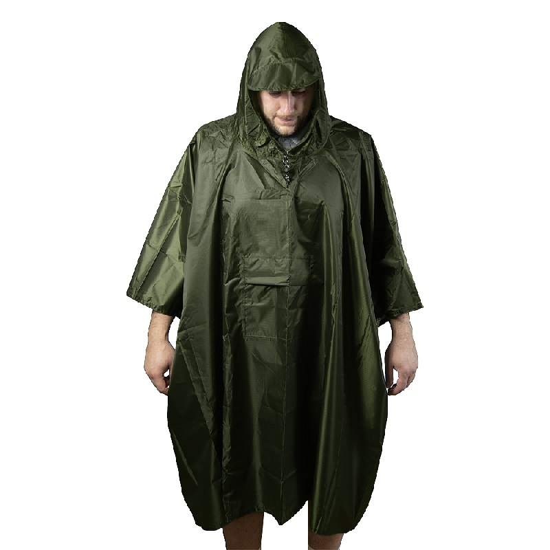 Дождевик пончо-тент Robinson туристический с чехлом c водонипроницаемой ткани один размер