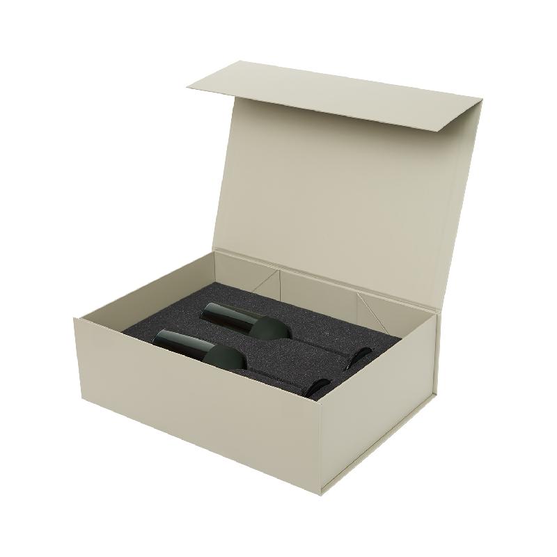 Подарочный набор 2 бокала для шампанского Emerald в серой коробке