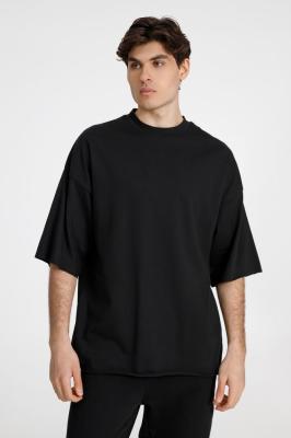 Футболка оверсайз унисекс T9, черная, размер XL/XXL