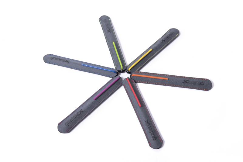 Карандаш GrafeeX с оранжевым клипом в чехле