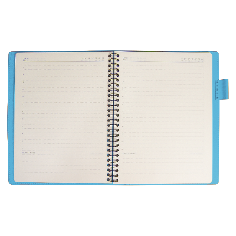 Ежедневник Flexy Verde Sivilia B5 на пружине, недатированный, в гибкой обложке