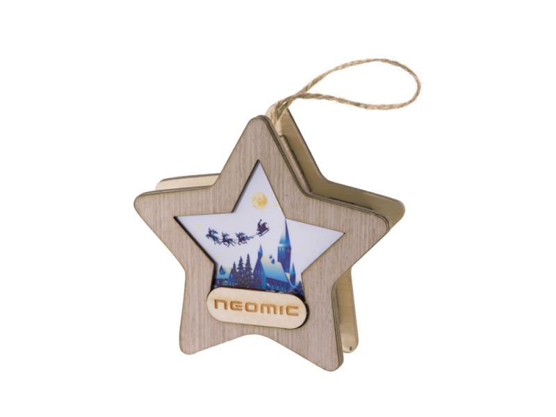 Новогодняя подвеска с подсветкой Звезда