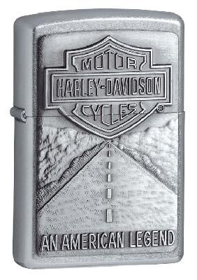 Зажигалка ZIPPO HarleyDavidson®, с покрытием Street Chrome™, латунь, 38x13x57мм