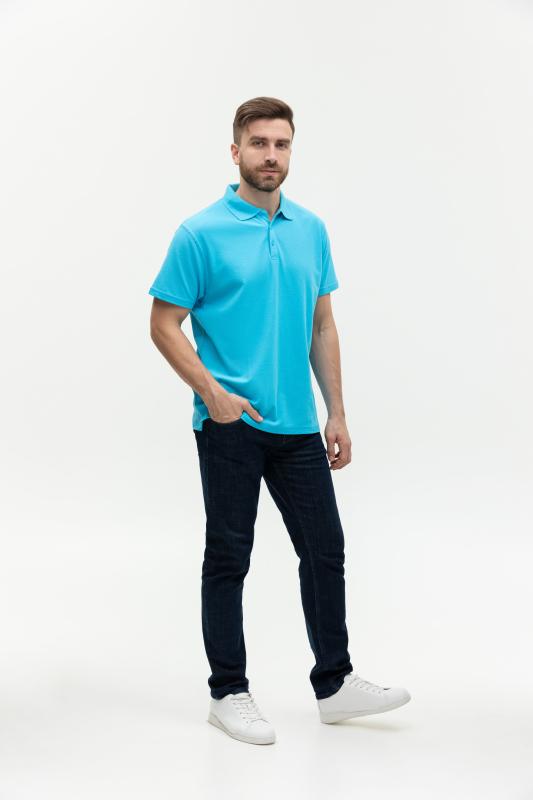 Рубашка поло мужская  STAN хлопок/полиэстер 185