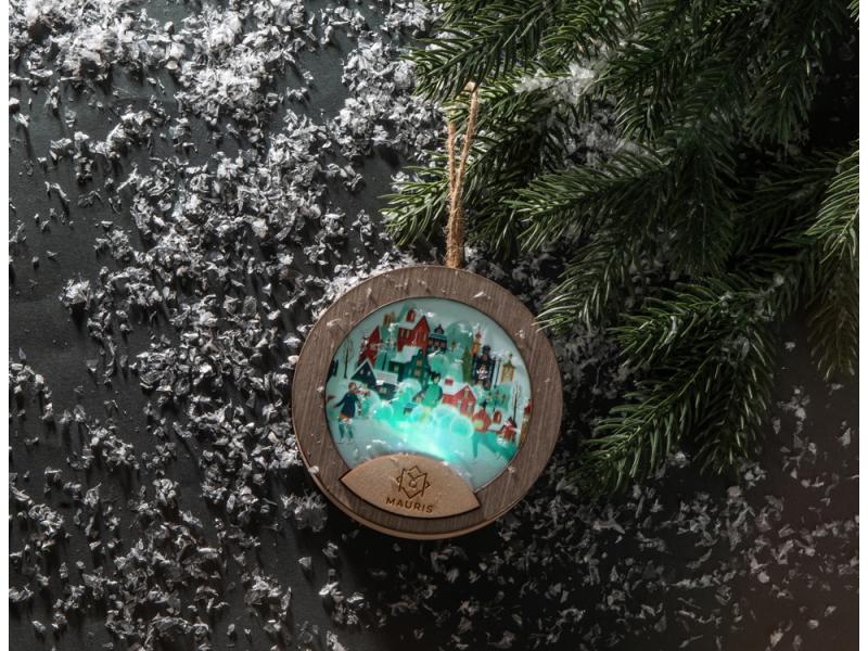 Новогодняя подвеска с подсветкой Шар