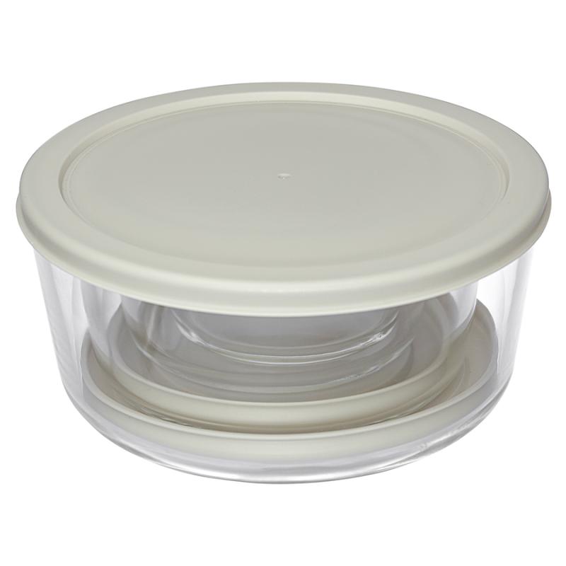 Набор контейнеров для запекания и хранения круглые с крышками, 4 шт.