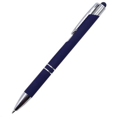 Ручка металлическая Ingrid софт-тач, темно-синяя