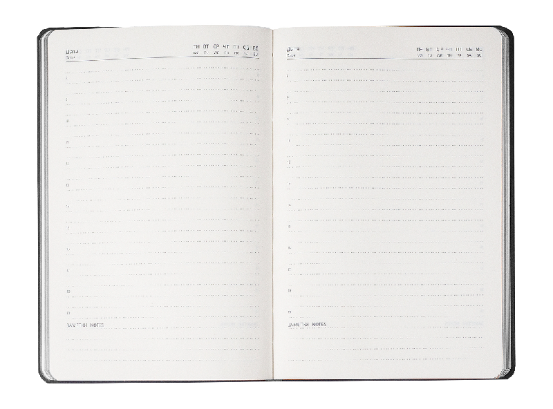 Ежедневник в суперобложке Country Liberty Mocca A5+, недатированный, в твердой обложке